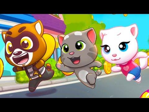 Говорящий Том и Друзья Мини, ПОБЕГ за КОНФЕТАМИ #1 мультик игра для детей с Анджелой #пурумчата