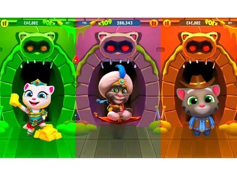 МОЙ ГОВОРЯЩИЙ ТОМ  БЕГ ЗА ЗОЛОТОМ 68 МУЛЬТИК ПРО КОТИКОВ  мультик игра УШАСТИК KIDS