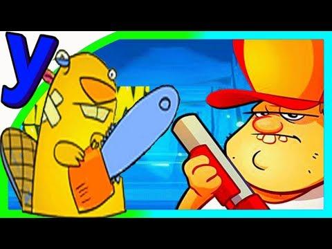 Весёлый Болотник и ПРоХоДиМеЦ Защищают Жилище! #482 Мультик ИГРА Детям - Swamp attack