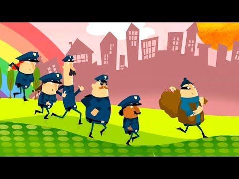 Игровой мультик про маленькую  полицию | Погоня на полицейской машинке за воришкой в игре для детей